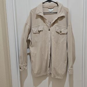 Aerie Cream Utility Jacket